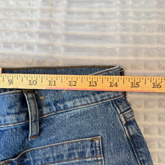 Womens Madewell The Perfect Vintage Wide Leg Jeans Size 29  Blue  Zip Fly - Picture 4 of 9